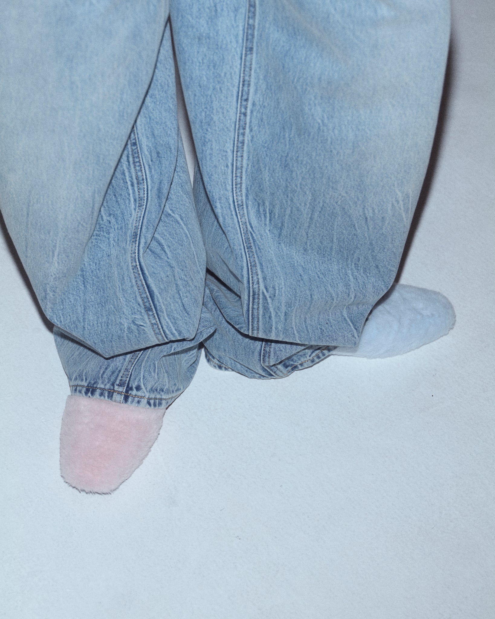 S-RABBIT FUR FLAT